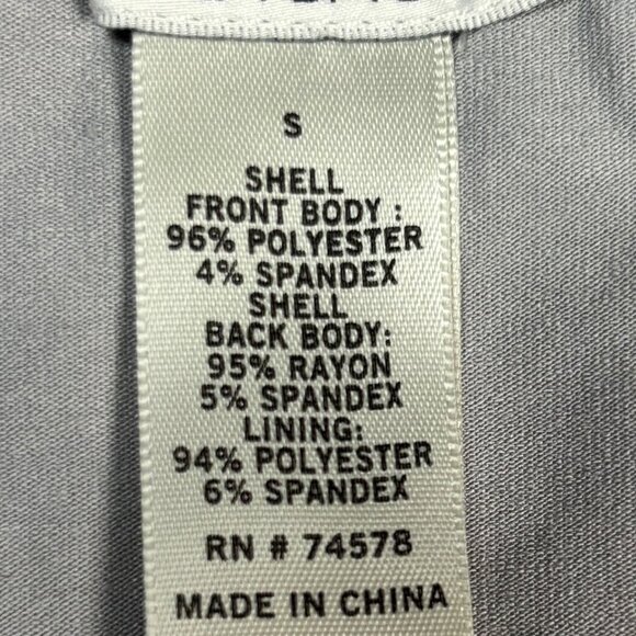 Cache Tank Top Size Small Sleeveless Metallic Front Silver Y2K Glam Date Night - Picture 5 of 7